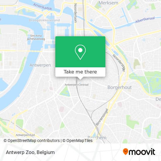 Antwerp Zoo map
