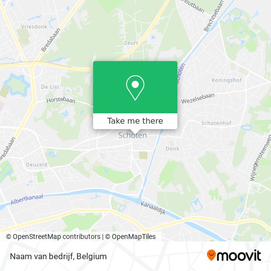 Naam van bedrijf map