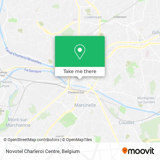 Novotel Charleroi Centre map