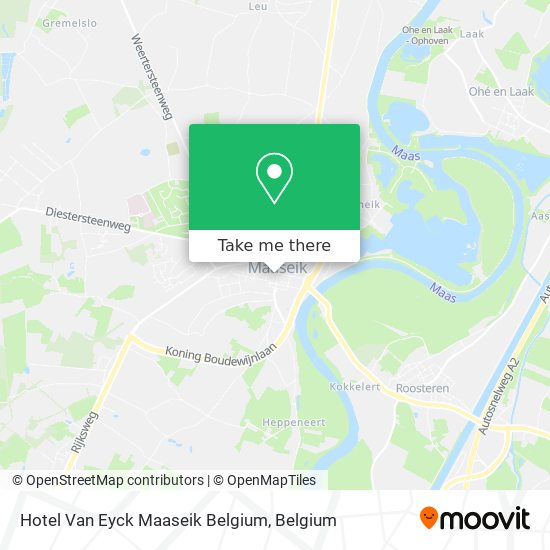Hotel Van Eyck Maaseik Belgium map