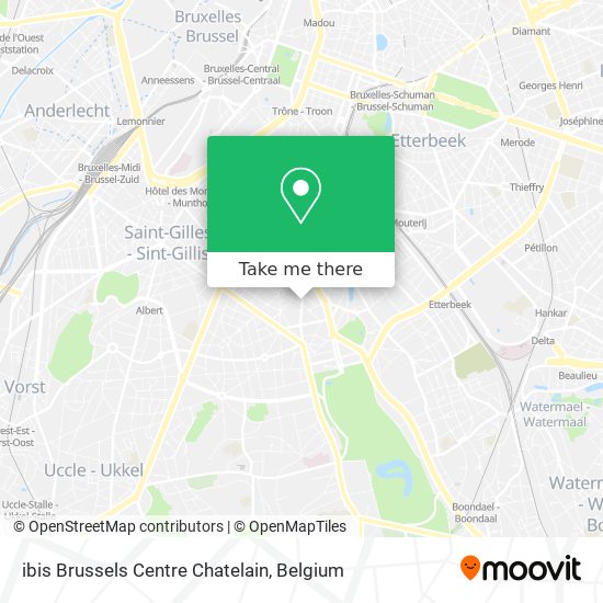 ibis Brussels Centre Chatelain plan