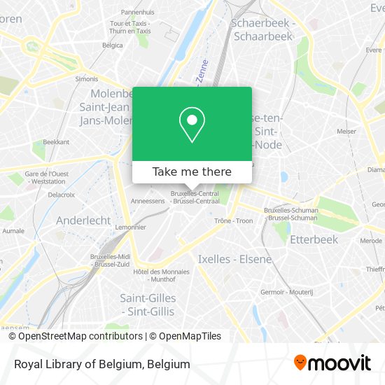 Royal Library of Belgium map
