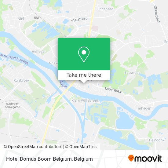 Hotel Domus Boom Belgium map