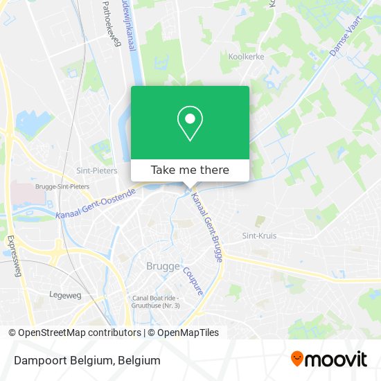 Dampoort Belgium map