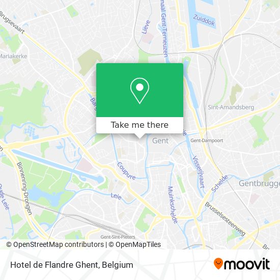 Hotel de Flandre Ghent map