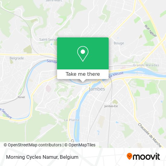 Morning Cycles Namur plan