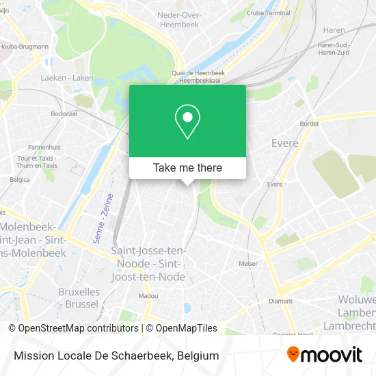 Mission Locale De Schaerbeek map