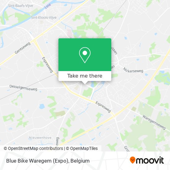 Blue Bike Waregem (Expo) map