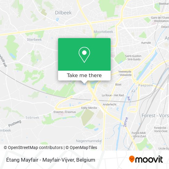 Étang Mayfair - Mayfair-Vijver map
