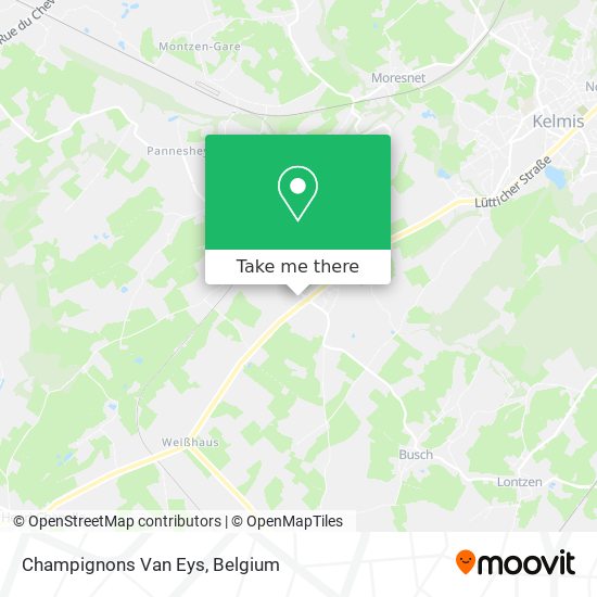 Champignons Van Eys map