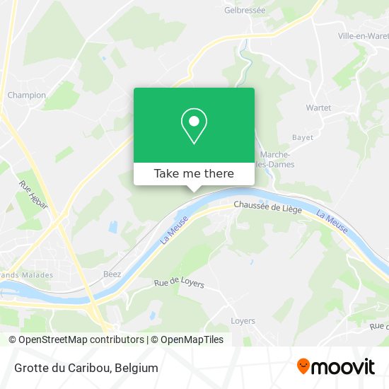 Grotte du Caribou plan