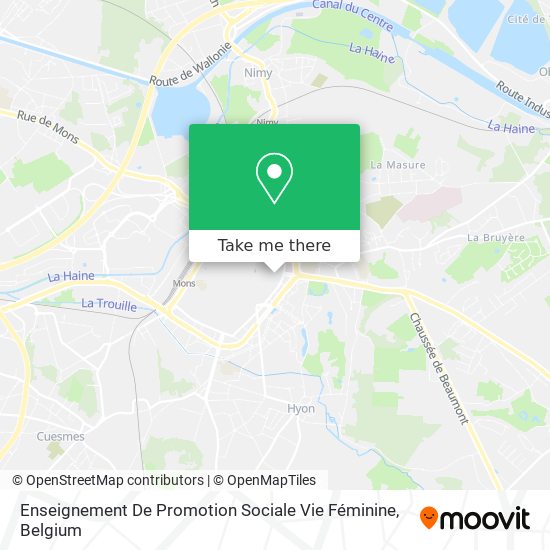 Enseignement De Promotion Sociale Vie Féminine map