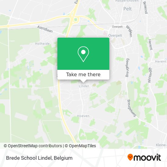 Brede School Lindel map