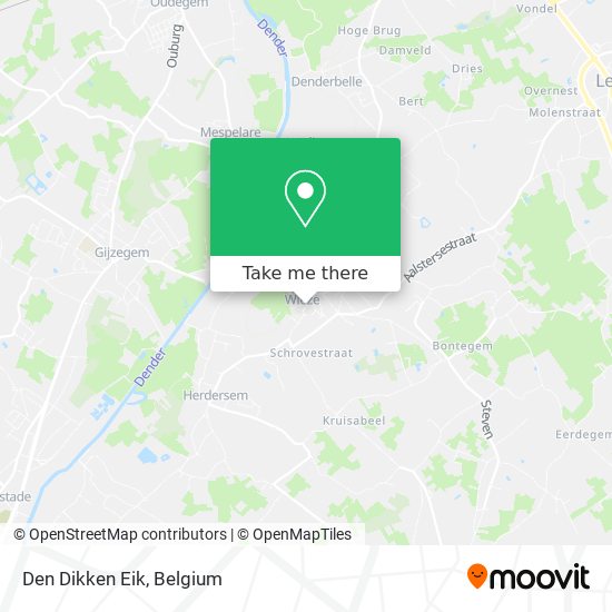 Den Dikken Eik map