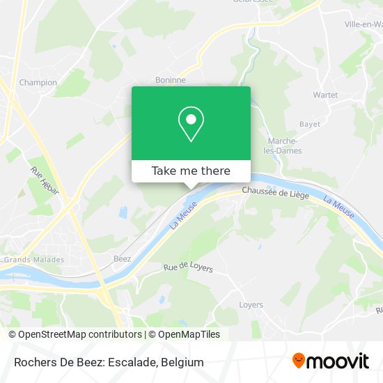 Rochers De Beez: Escalade plan