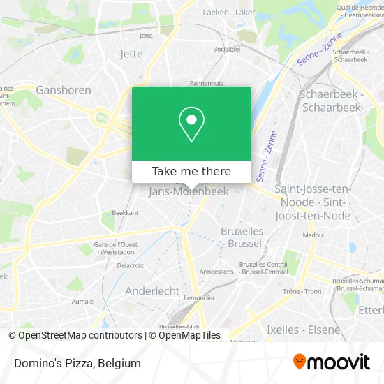 Domino's Pizza map