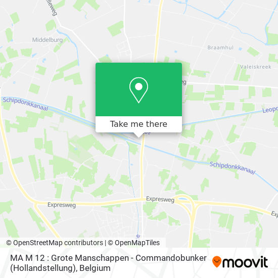 MA M 12 : Grote Manschappen - Commandobunker (Hollandstellung) plan