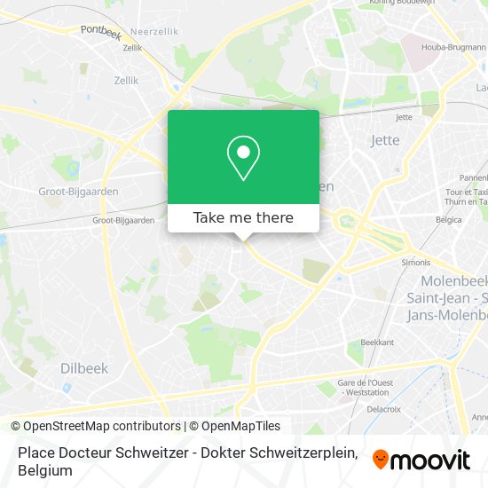 Place Docteur Schweitzer - Dokter Schweitzerplein map