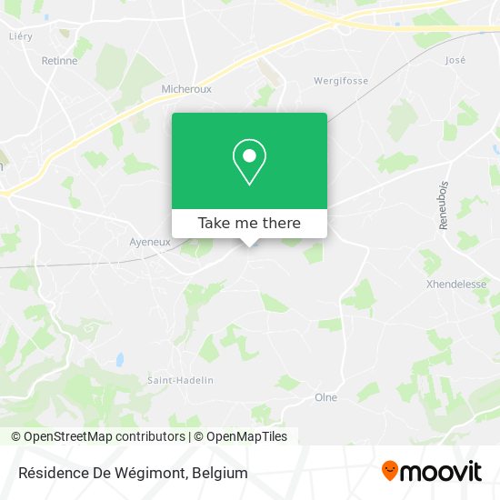 Résidence De Wégimont map