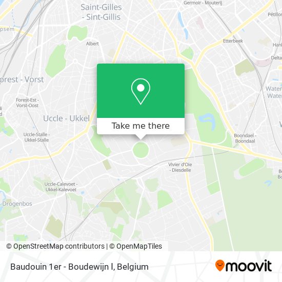 Baudouin 1er - Boudewijn Ⅰ map