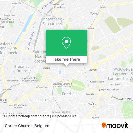 Corner Churros map