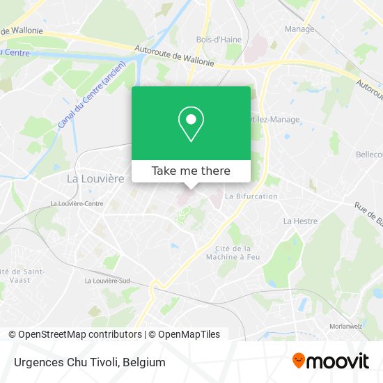 Urgences Chu Tivoli plan