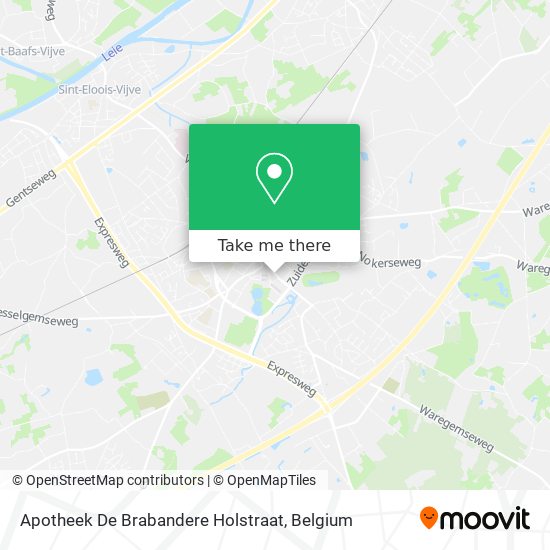 Apotheek De Brabandere Holstraat map