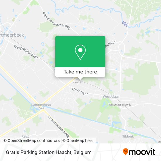 Gratis Parking Station Haacht plan