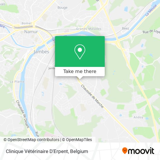 Clinique Vétérinaire D'Erpent map
