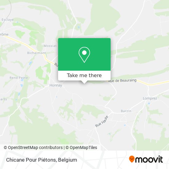 Chicane Pour Piétons map