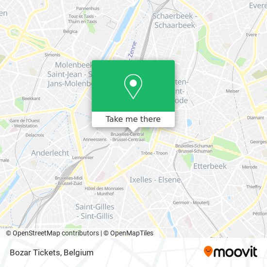 Bozar Tickets map