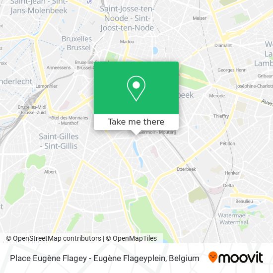 Place Eugène Flagey - Eugène Flageyplein map