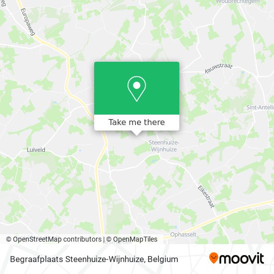 Begraafplaats Steenhuize-Wijnhuize map