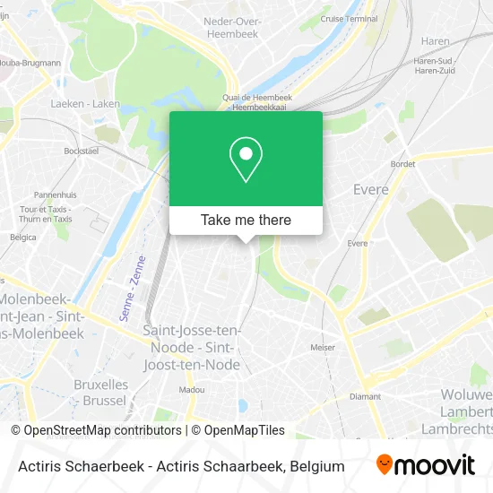 Actiris Schaerbeek - Actiris Schaarbeek map
