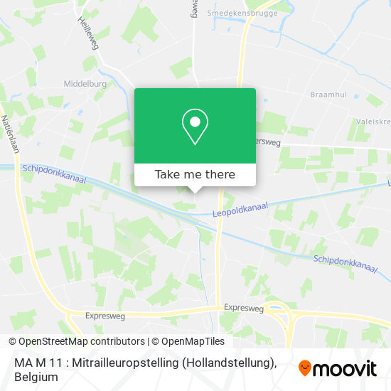 MA M 11 : Mitrailleuropstelling (Hollandstellung) plan