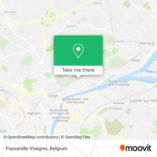 Passerelle Vivegnis map