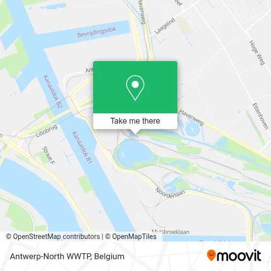Antwerp-North WWTP map