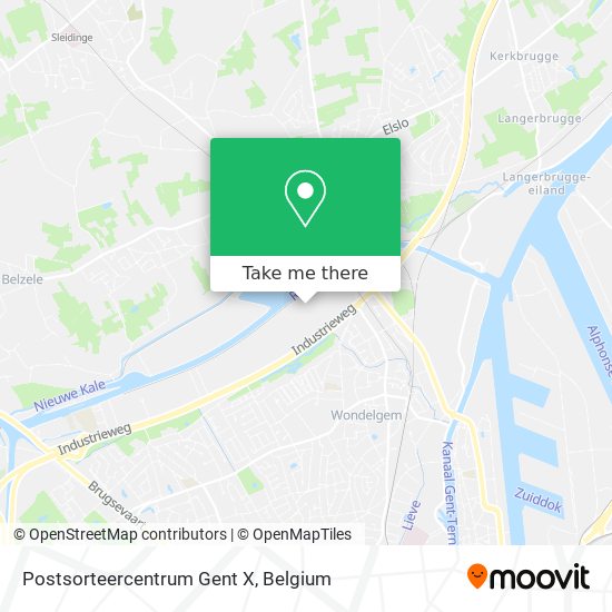 Postsorteercentrum Gent X map