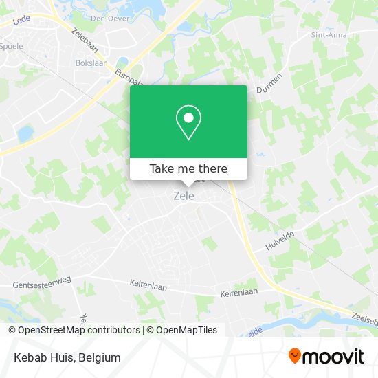 Kebab Huis map