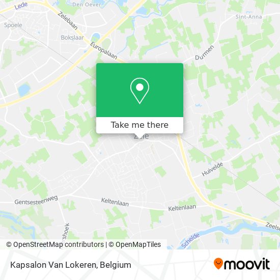 Kapsalon Van Lokeren plan