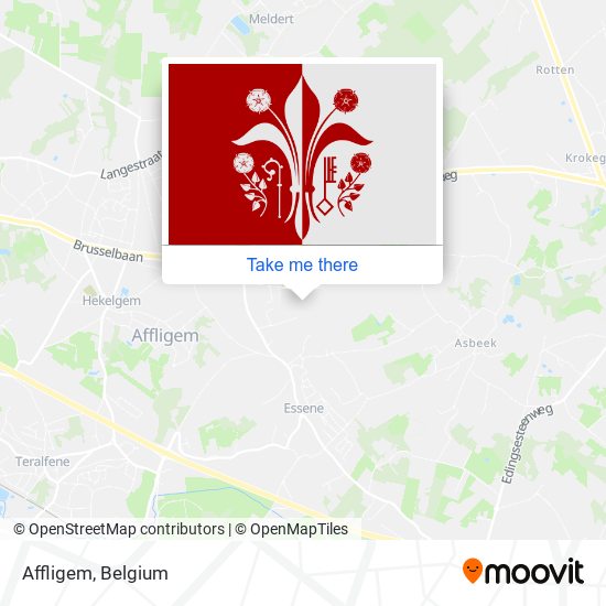 Affligem map