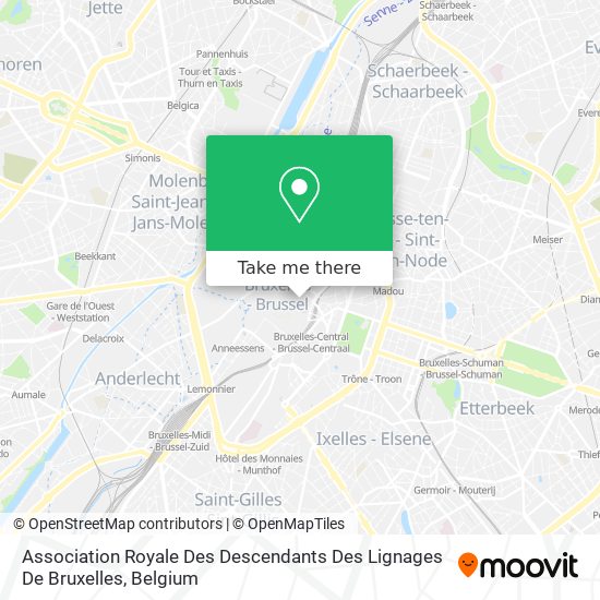 Association Royale Des Descendants Des Lignages De Bruxelles map