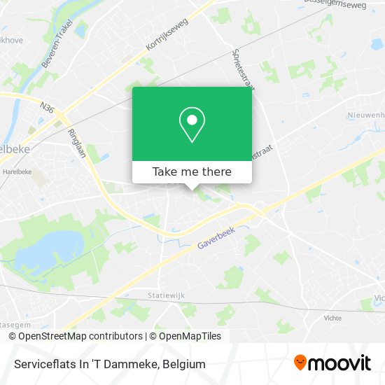 Serviceflats In 'T Dammeke map