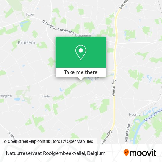 Natuurreservaat Rooigembeekvallei map