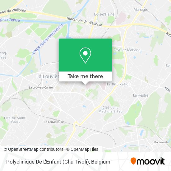 Polyclinique De L'Enfant (Chu Tivoli) plan