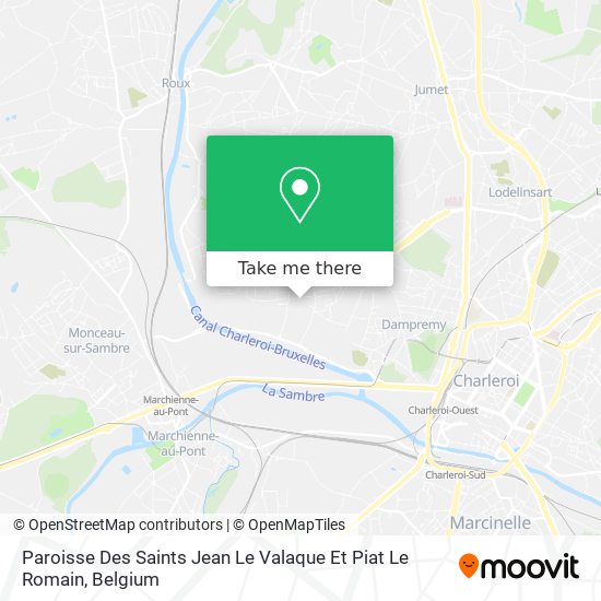 Paroisse Des Saints Jean Le Valaque Et Piat Le Romain map