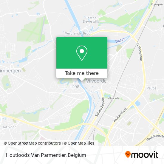 Houtloods Van Parmentier map