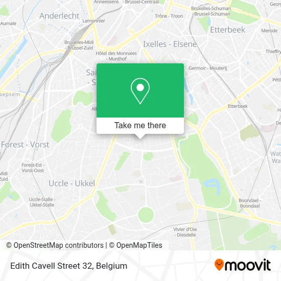 Edith Cavell Street 32 map