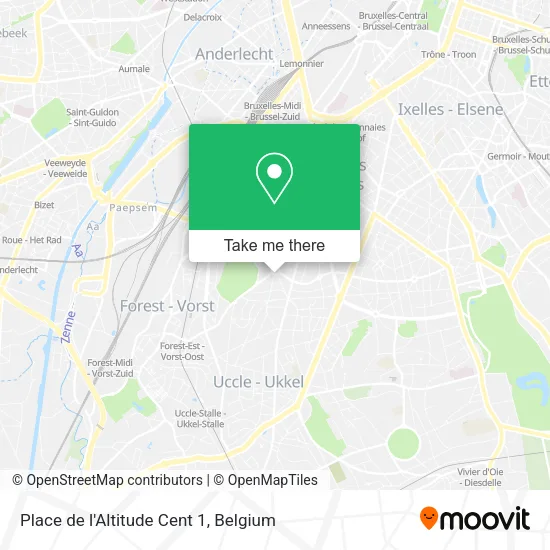 Place de l'Altitude Cent 1 map