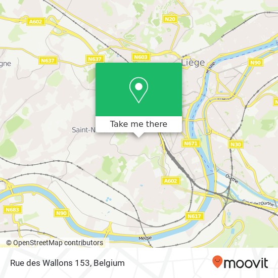 Rue des Wallons 153 map